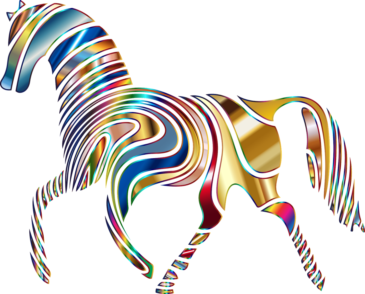 horse  equine  psychedelic free photo