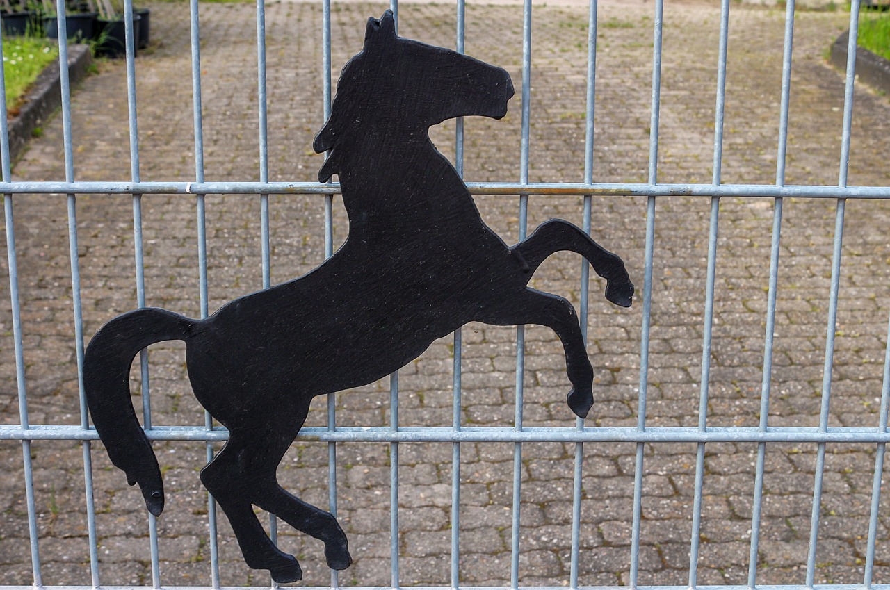 horse  ornament  fence free photo