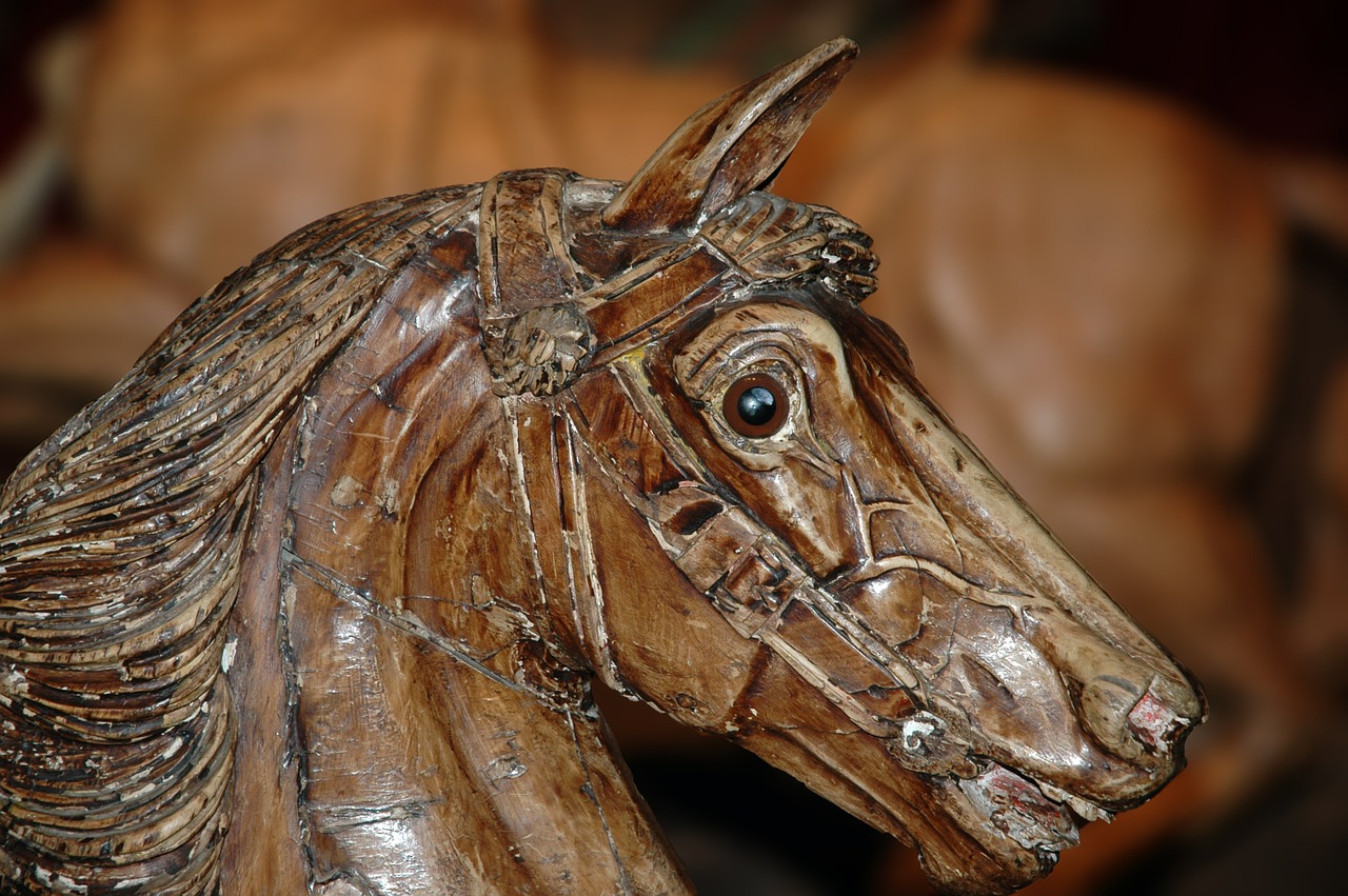 horse wood chantilly free photo