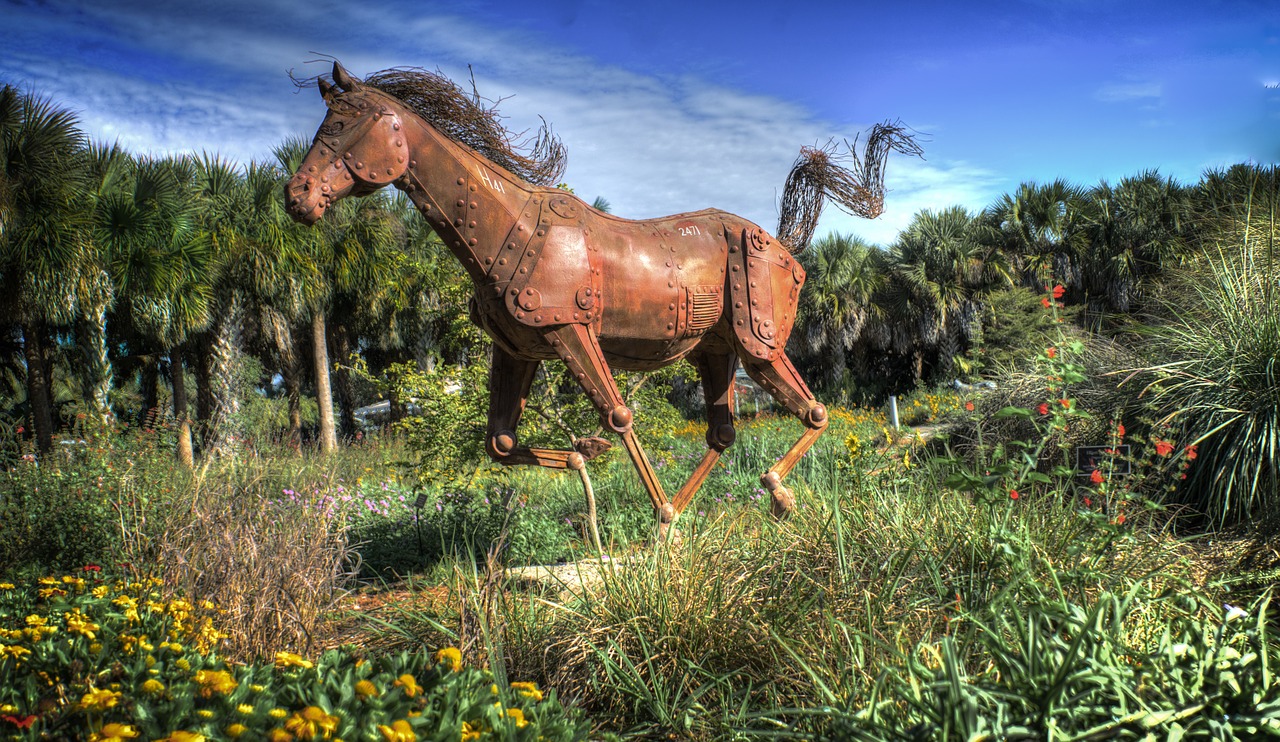 horse statue sculpture free photo