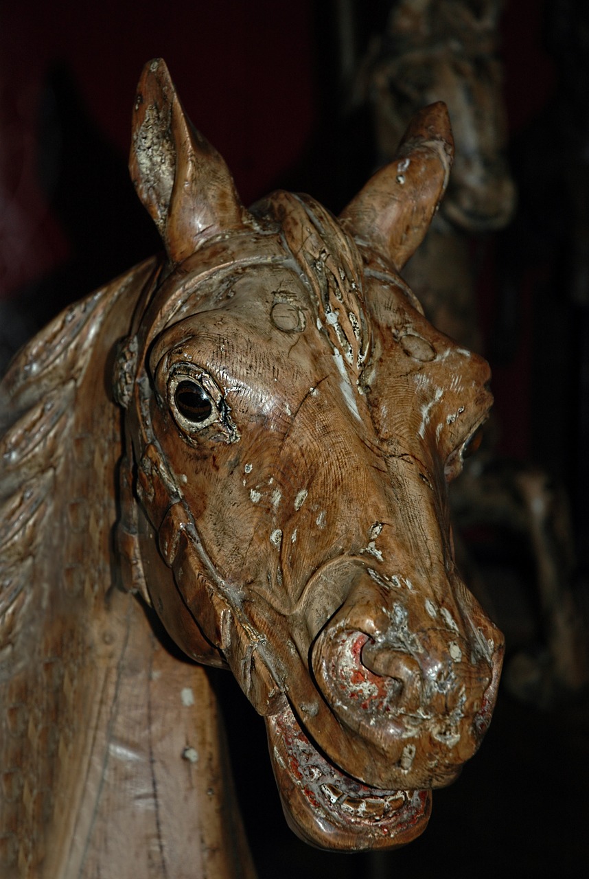horse wood museum free photo