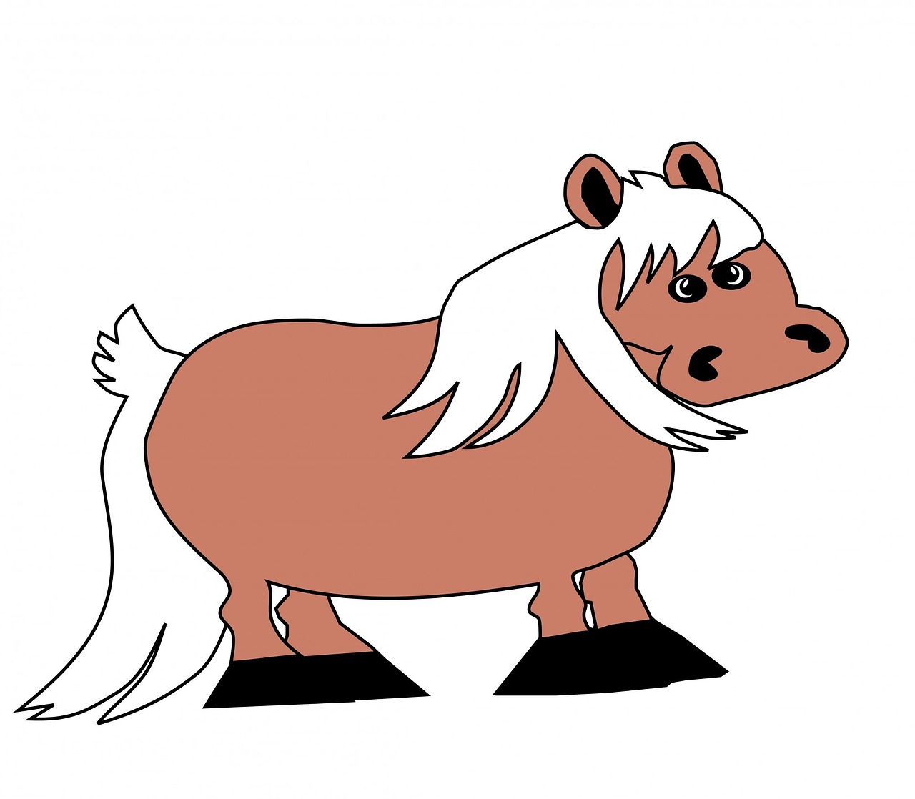 horse cartoon horse vector free photo