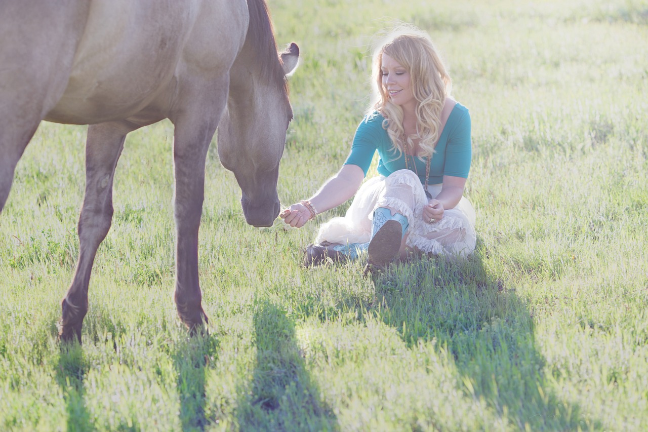 horse girl woman free photo