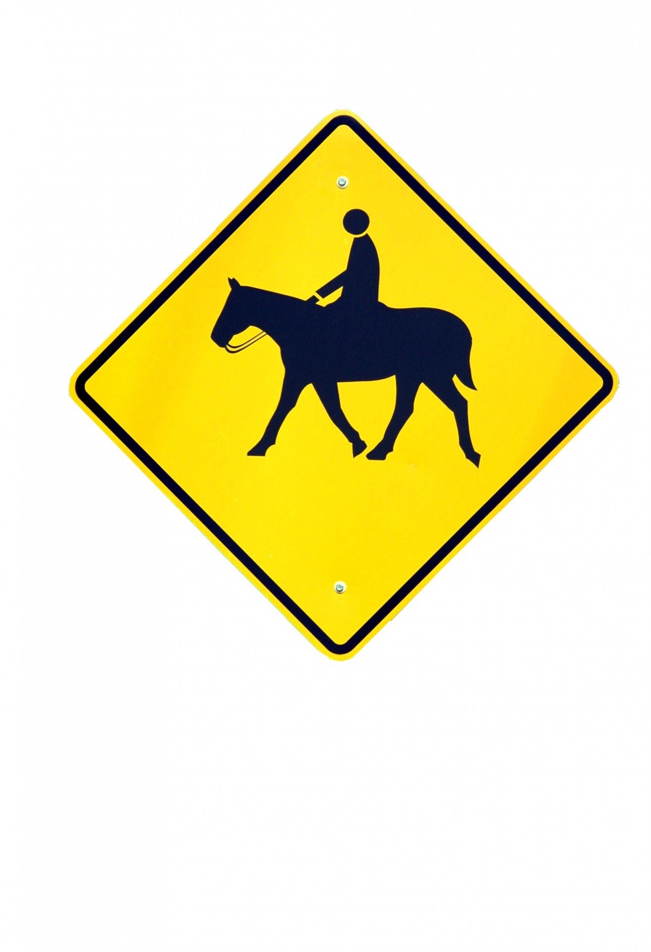 horse crossing sign beware free photo