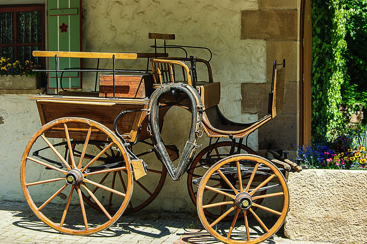 horse drawn carriage wood nostalgia free photo