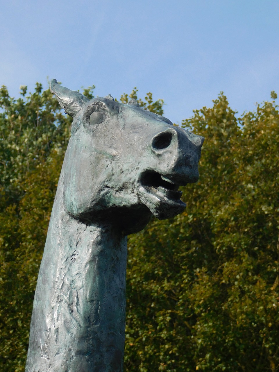 horse head horse monument monument free photo