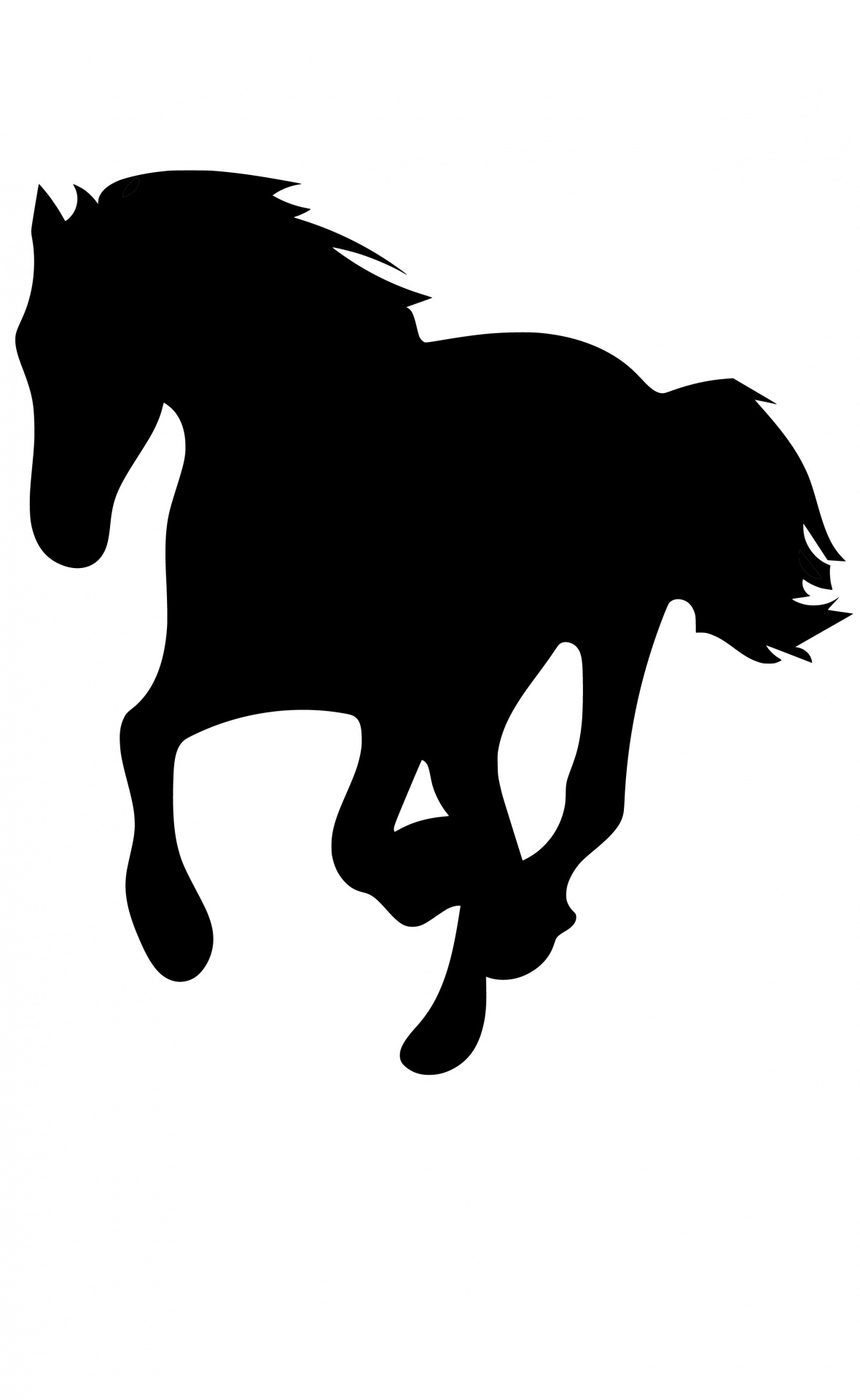 horse silhouette running free photo