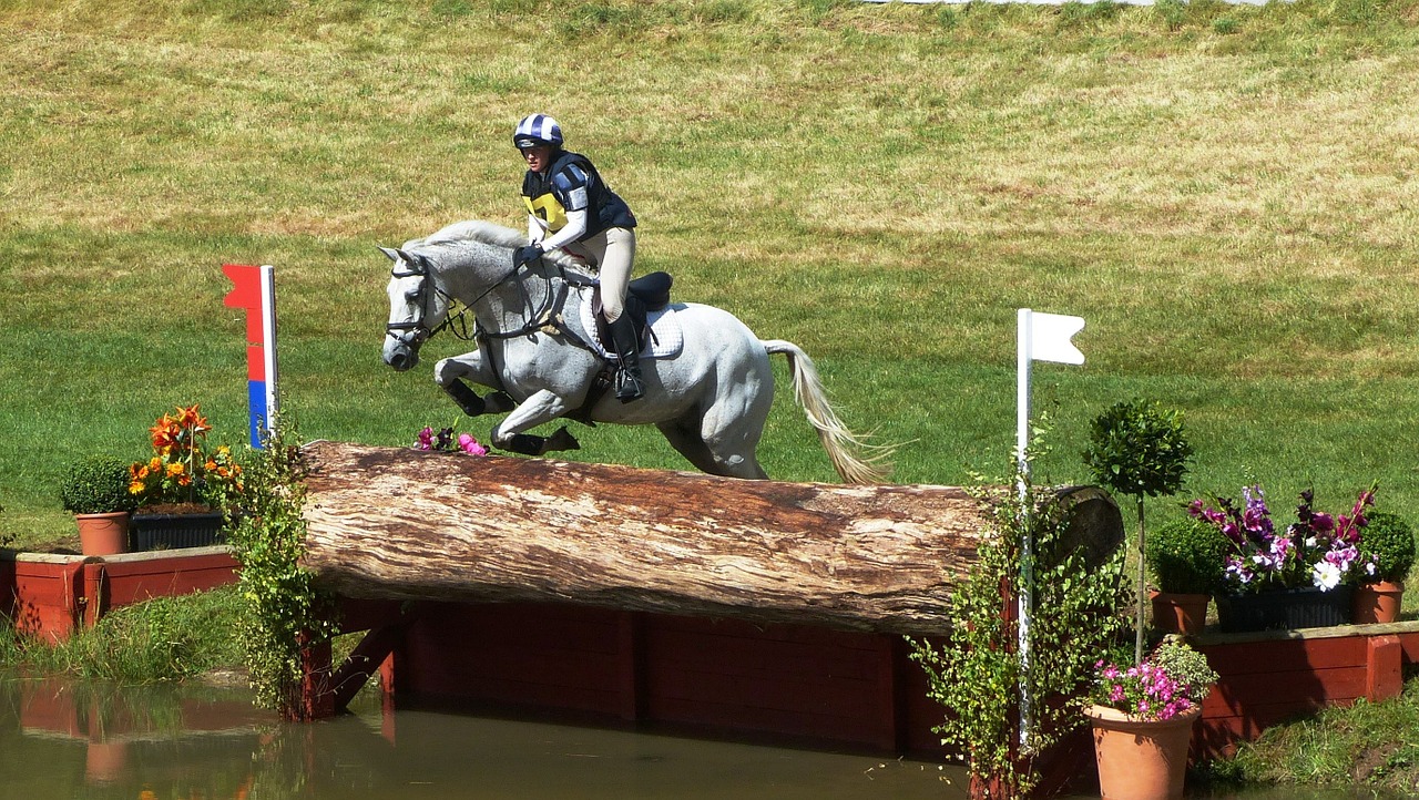 horse trials eventing cross country free photo