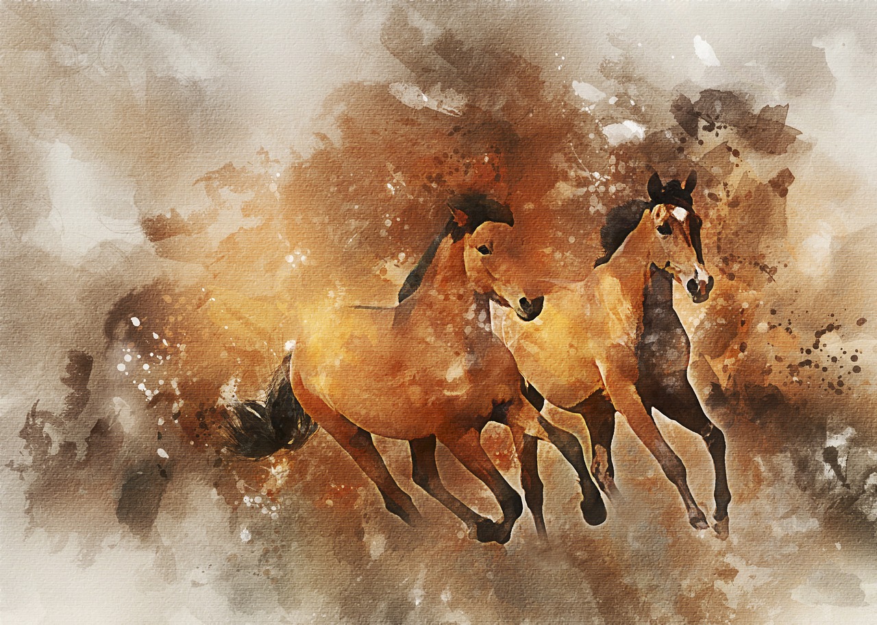 horses  running  animal free photo