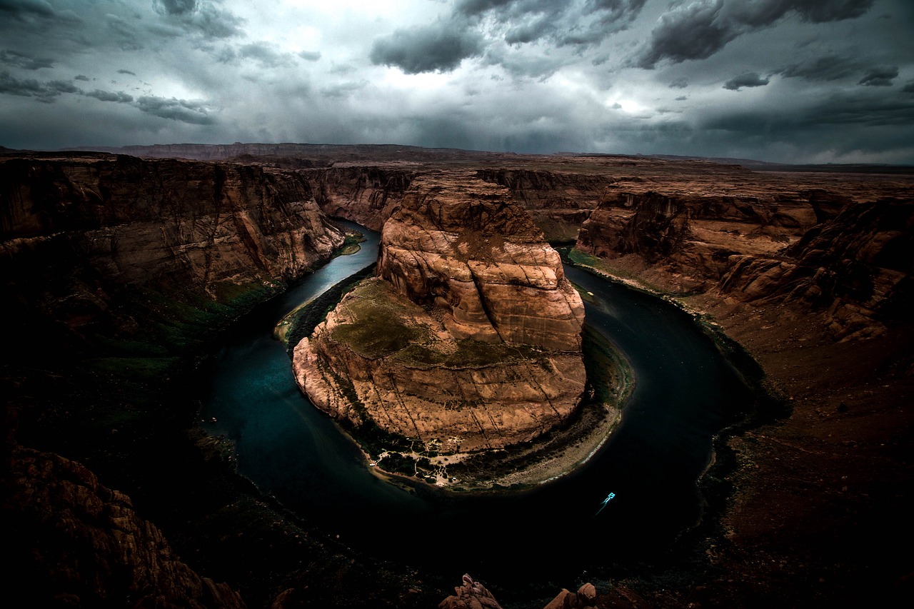 horseshoe bend river free photo