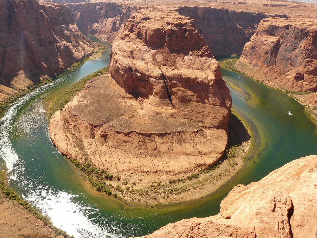 horseshoe bend colorado river usa free photo