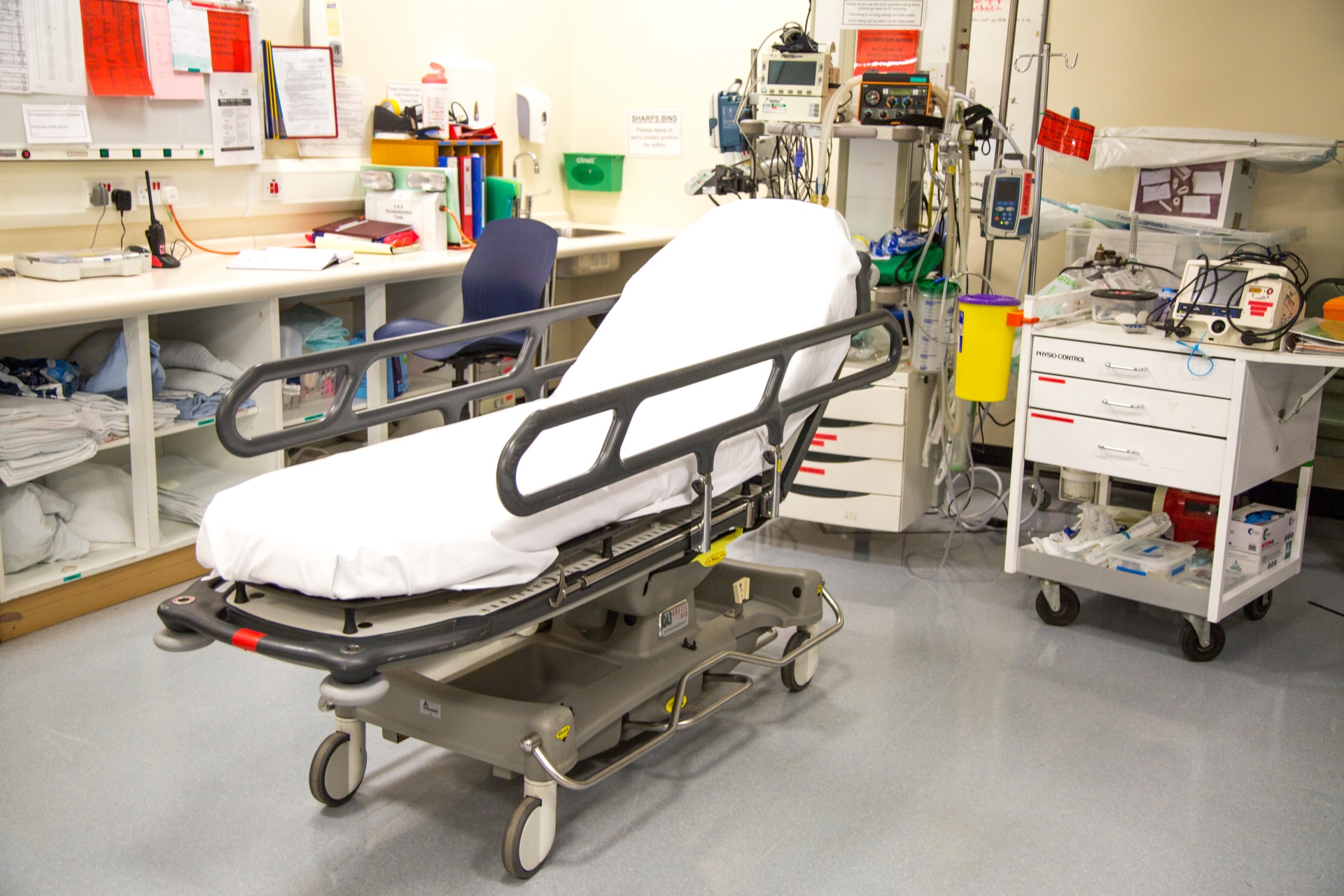 hospital trolley patients free photo