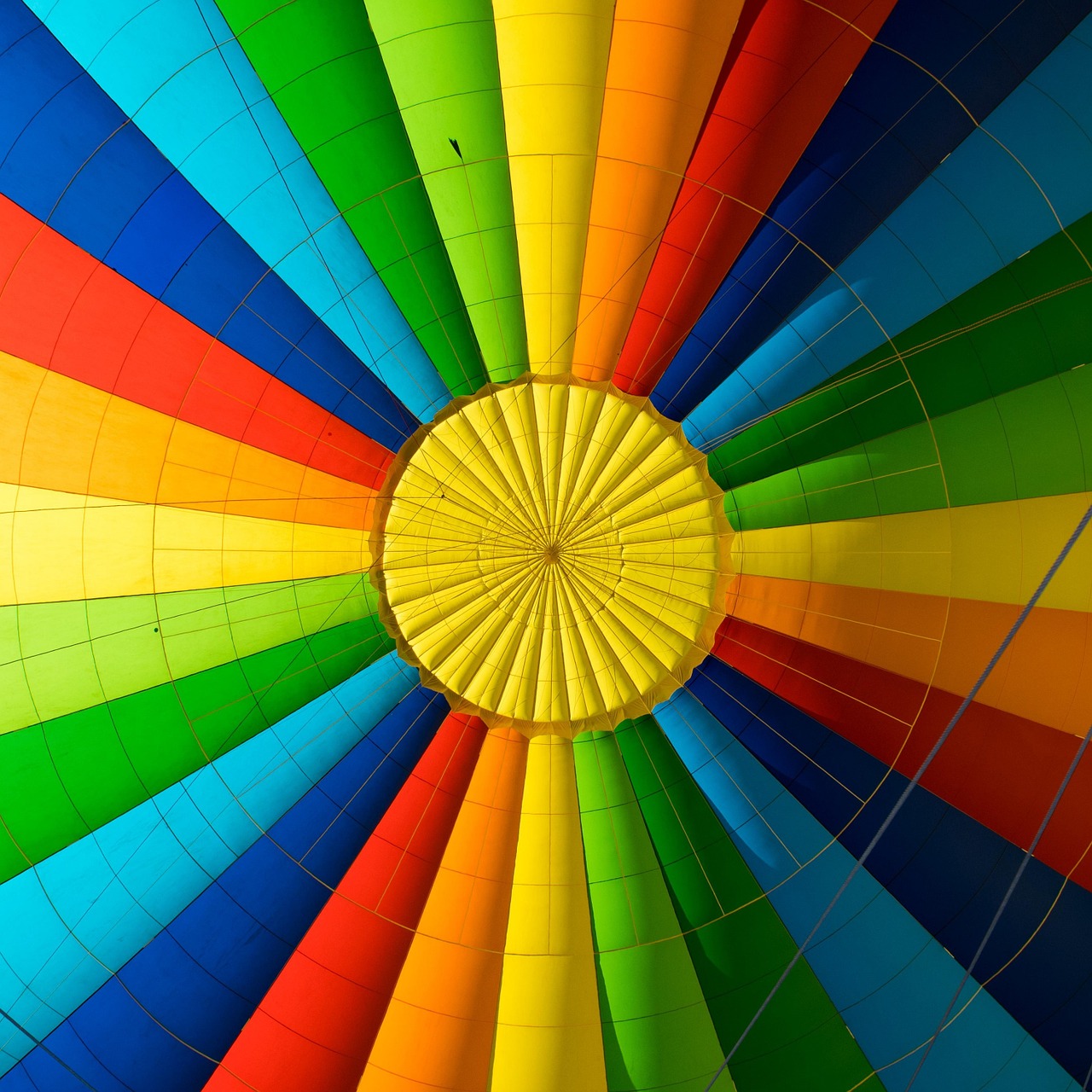 hot air balloon fabric colorful free photo