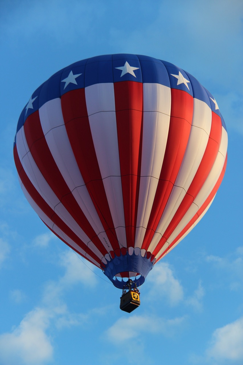 hot air balloon usa america free photo