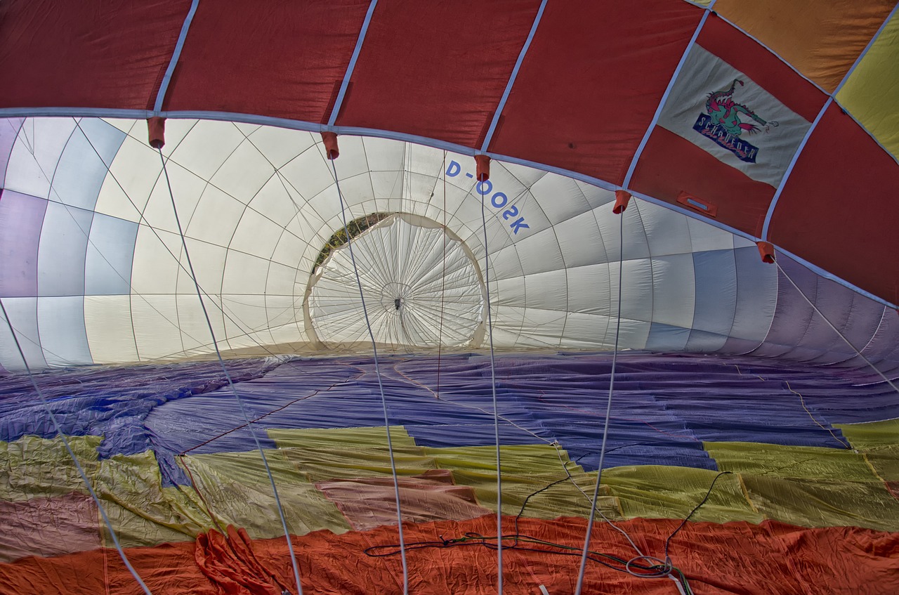 hot air balloon interior view balloon free photo