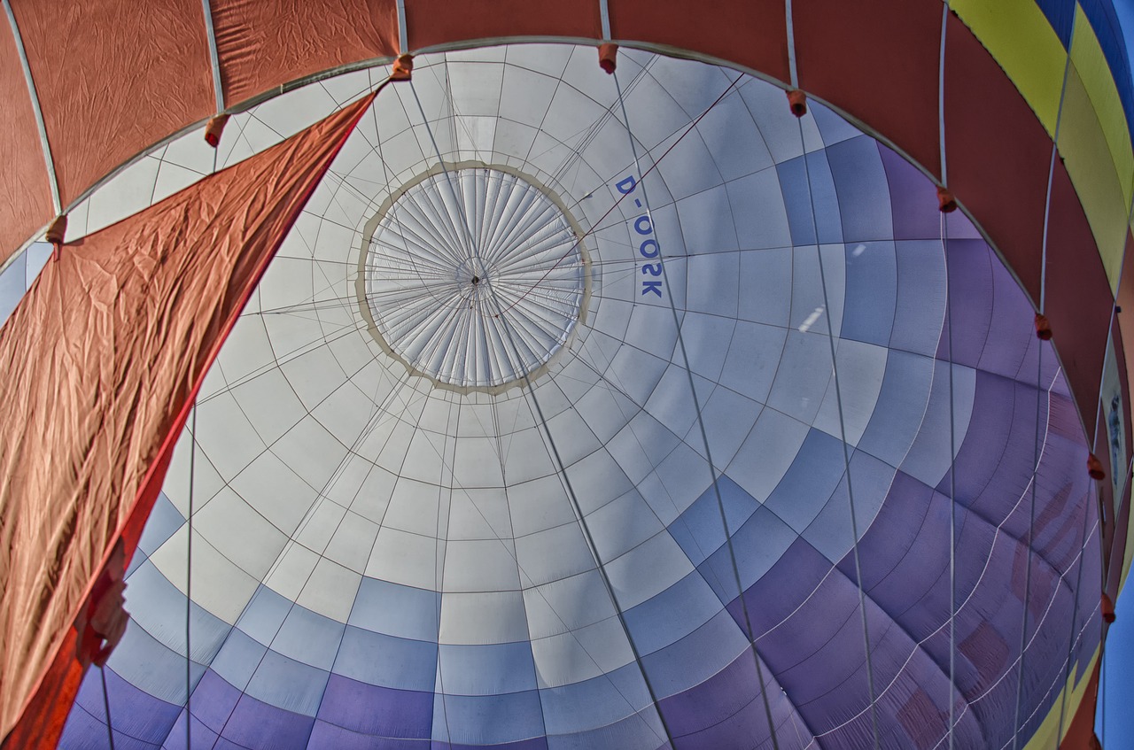 hot air balloon interior view balloon free photo