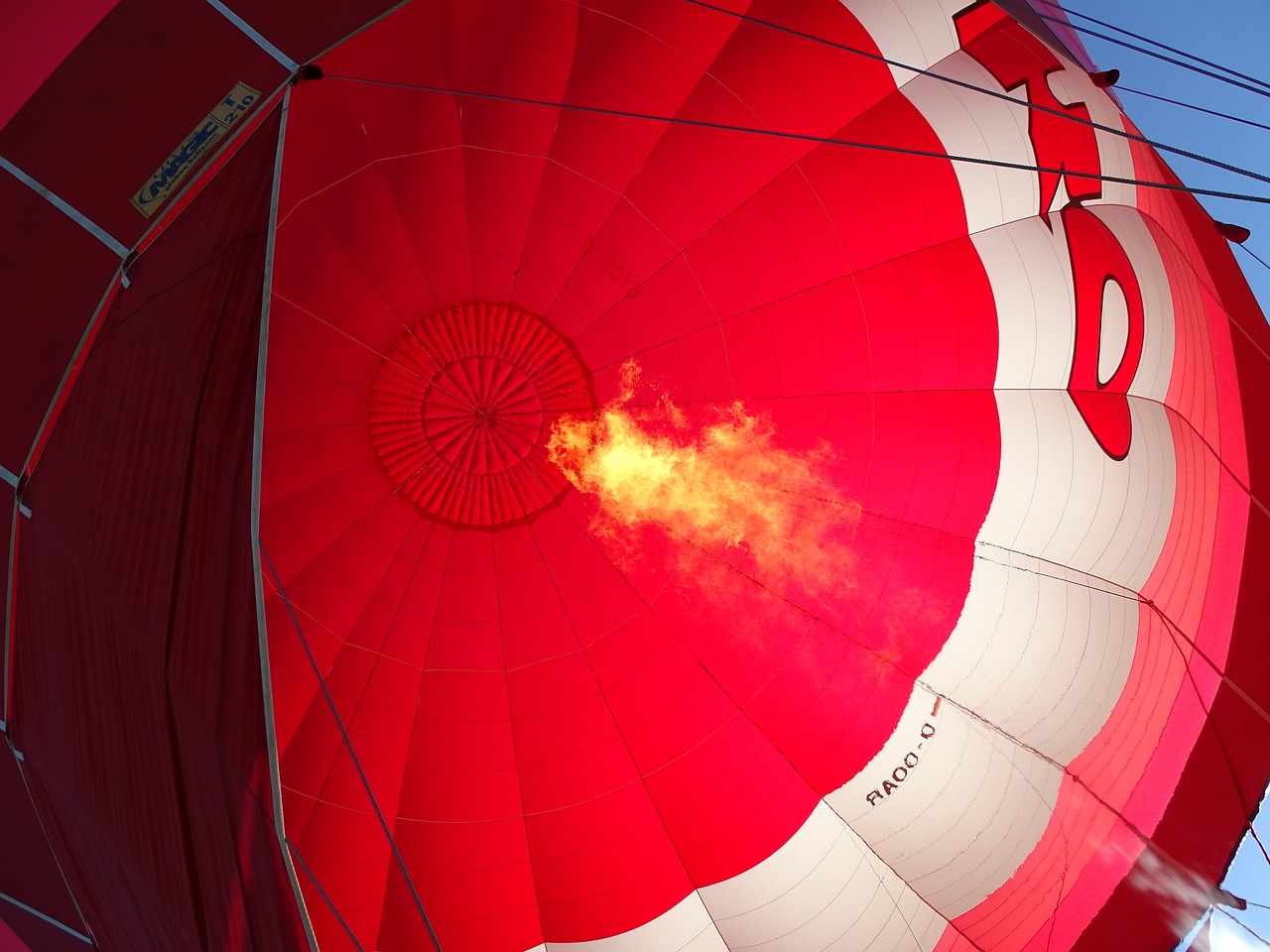 hot air balloon gas flame hot air balloon ride free photo