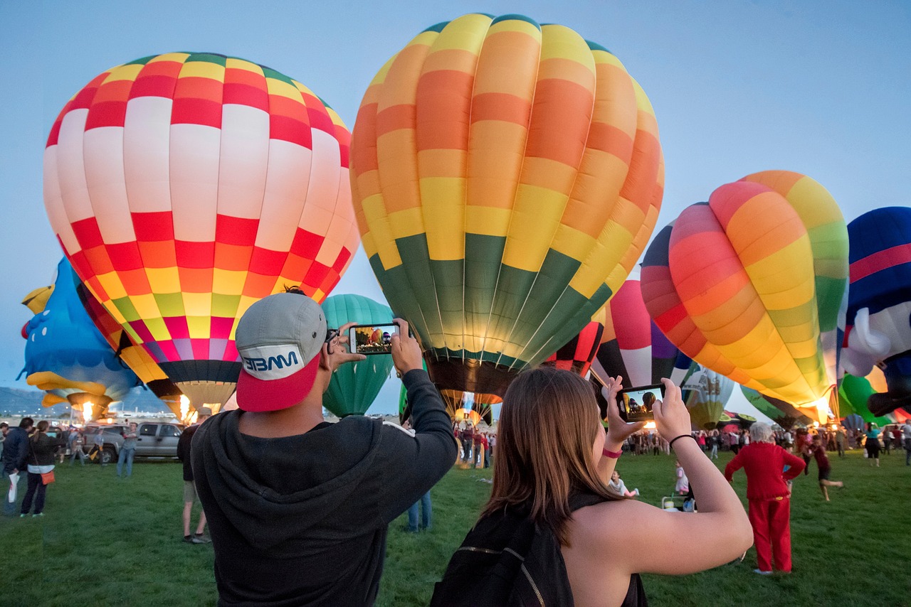 hot air balloon festival celebration free photo