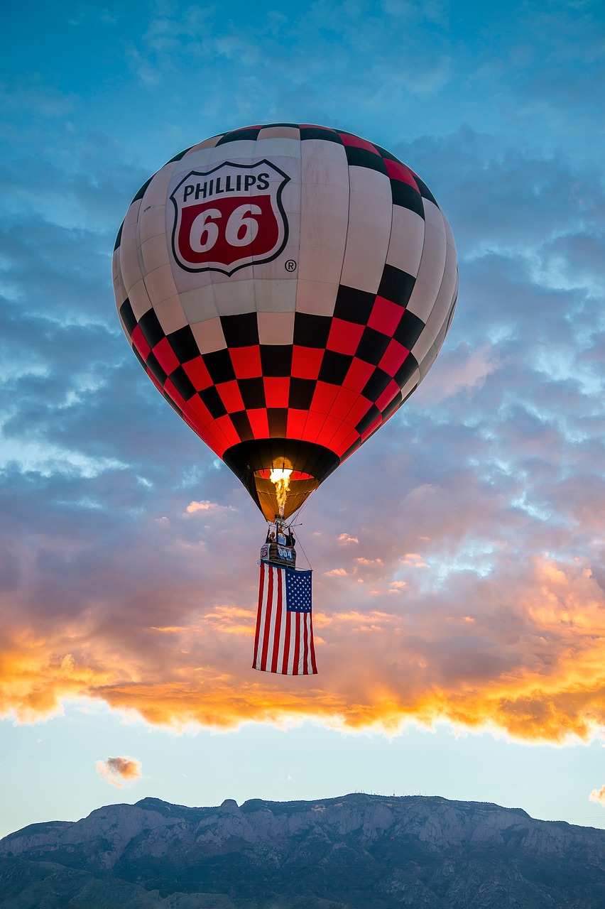 hot air balloon clouds sky free photo