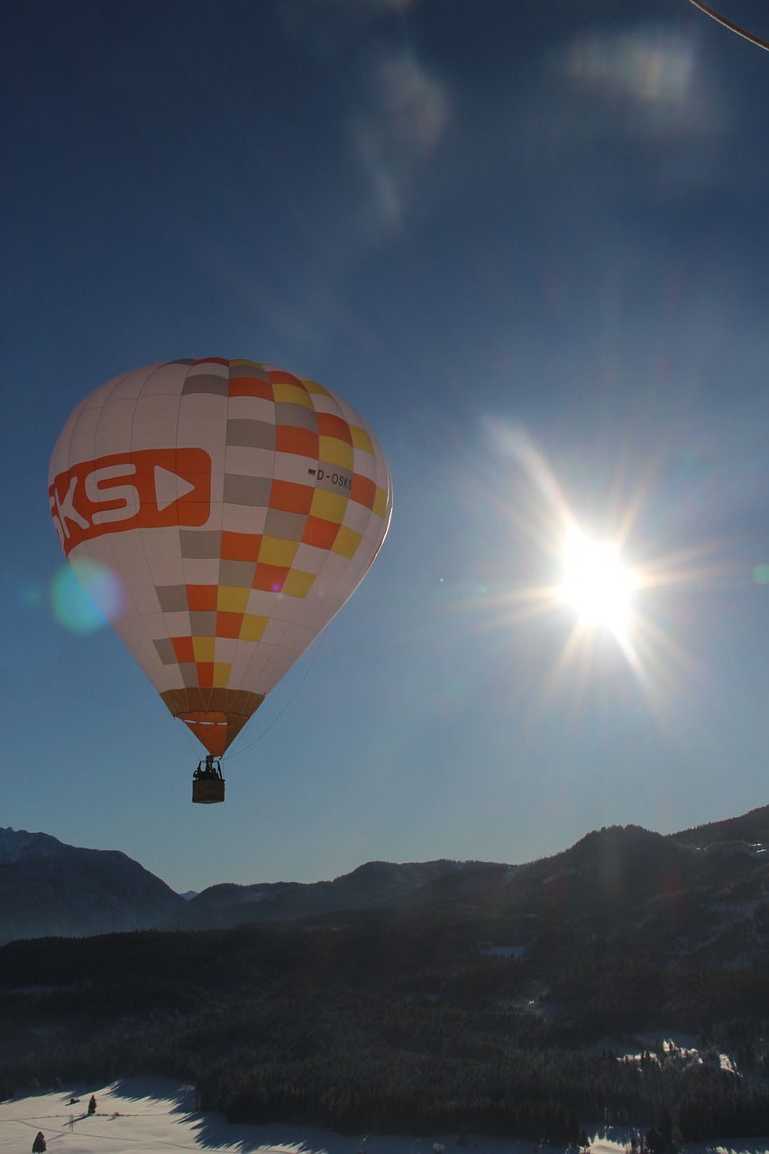 hot air balloon float sky free photo