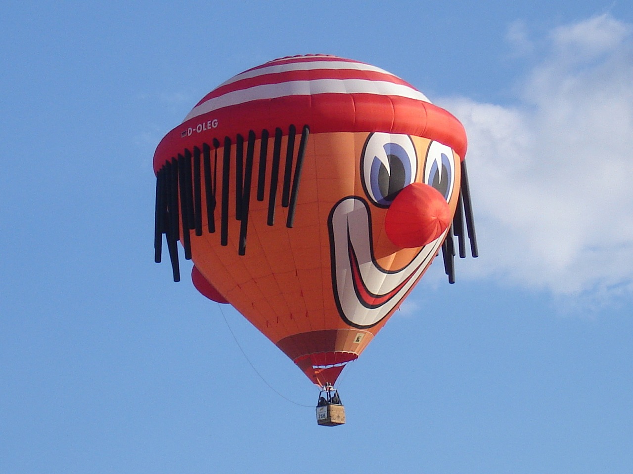 hot air balloon aviation clown free photo