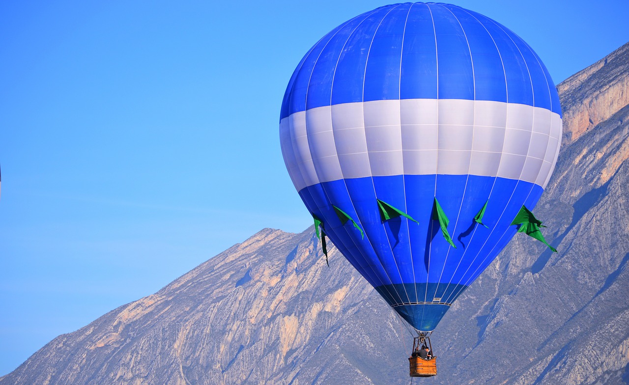 hot air balloon  landscape  mountain free photo