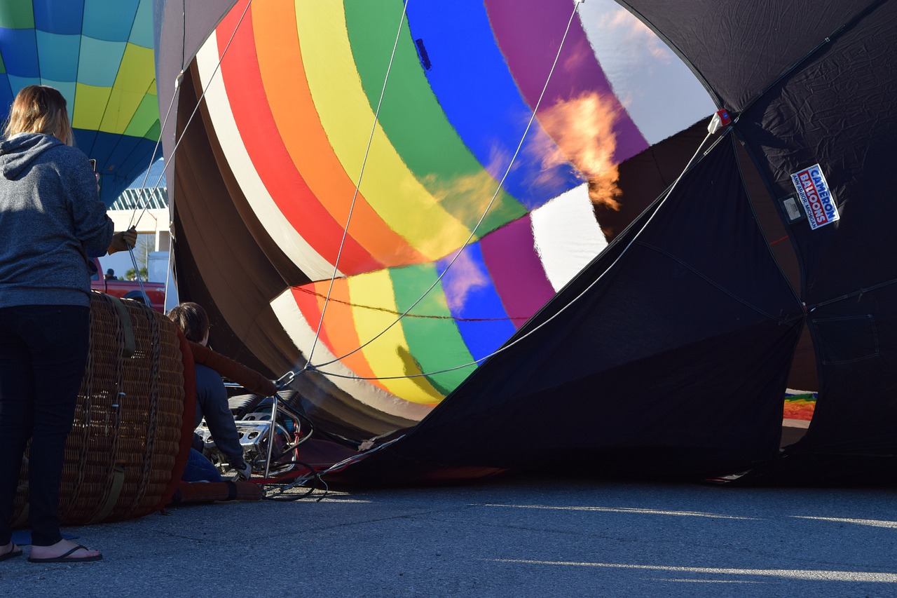 hot air balloon balloon launch colorful free photo