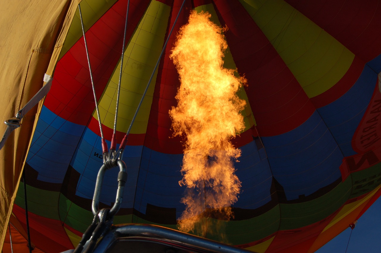 hot air balloon burner fire free photo