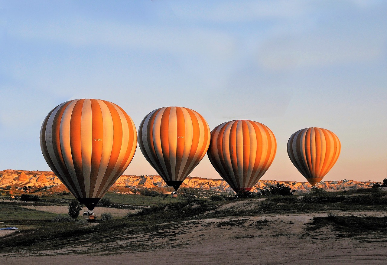 hot-air ballooning  cappadocia  turkey free photo