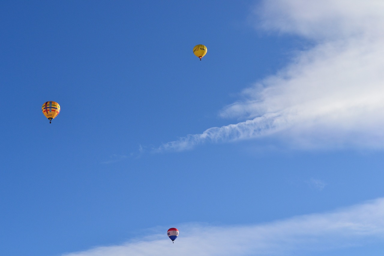 hot air balloons sky fly free photo