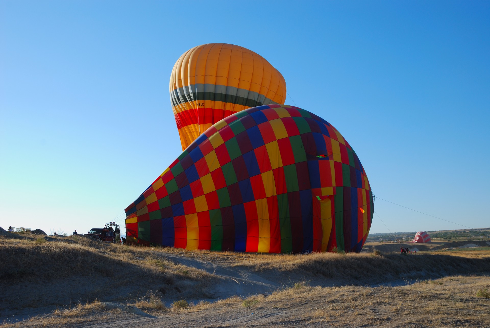 hot air balloon cappadocia turkey free photo