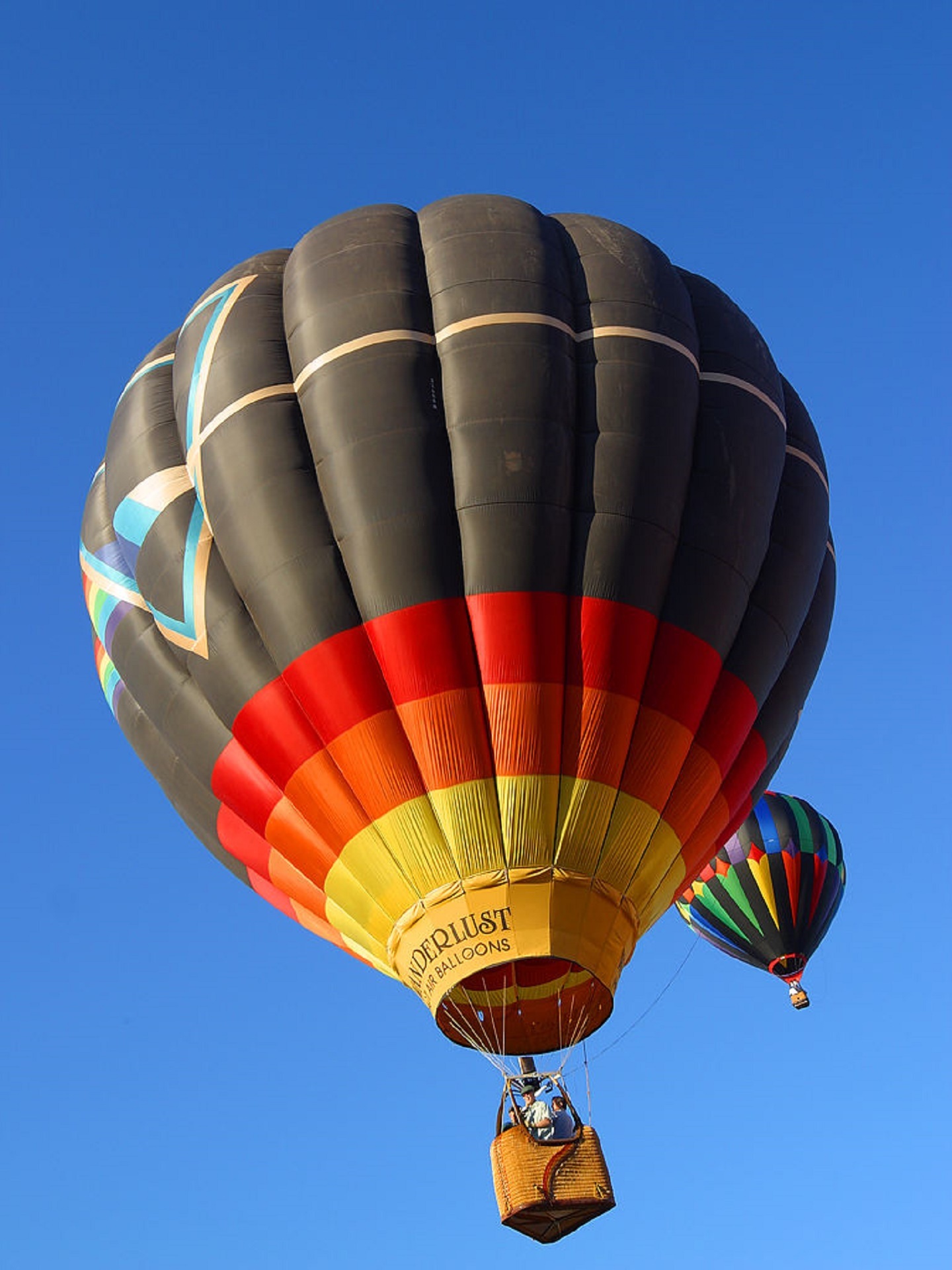hot air balloons rising sky free photo