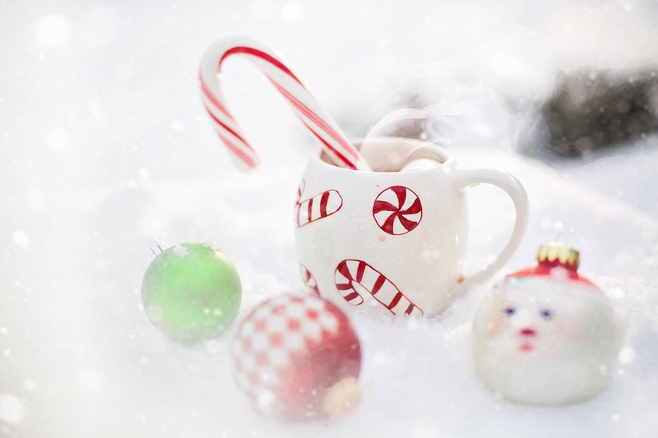 hot chocolate snow christmas free photo