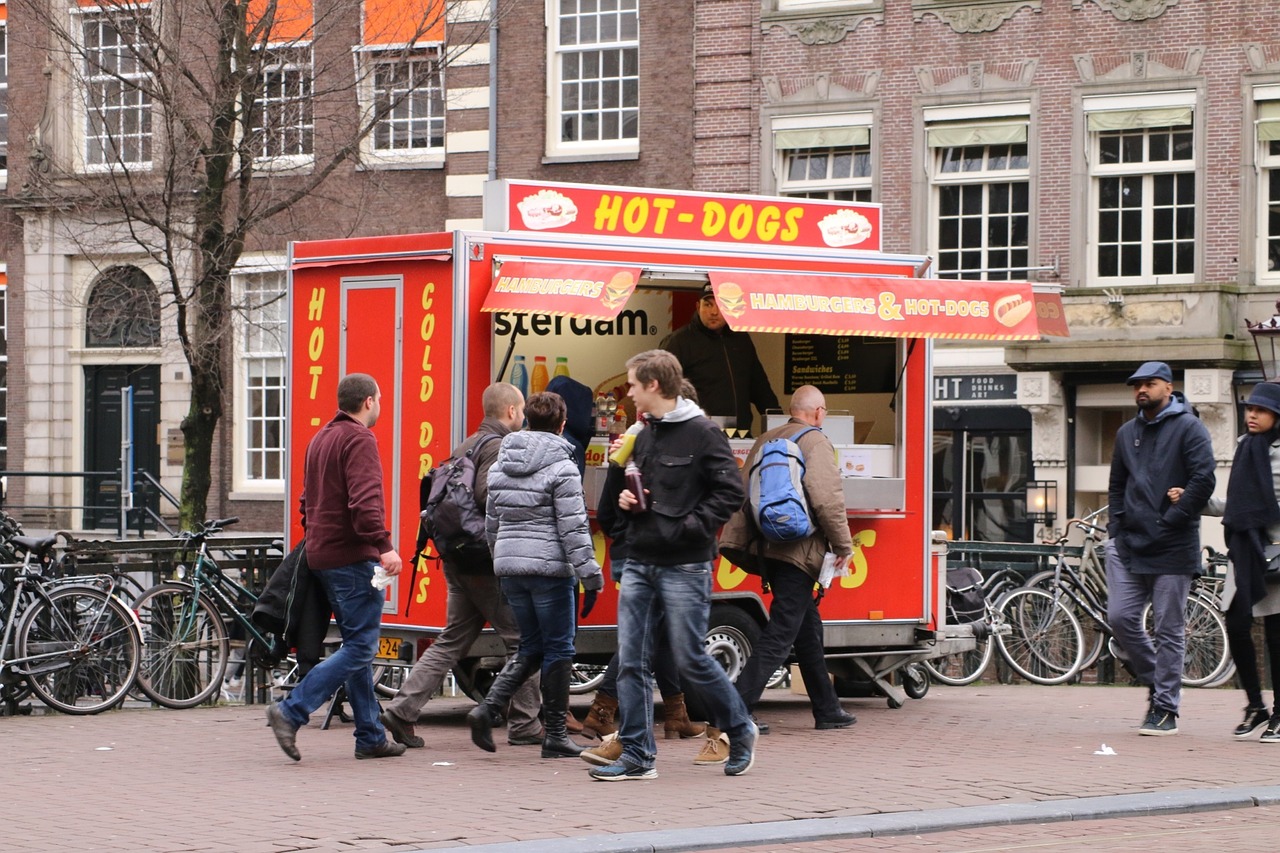 hot dog amsterdam food free photo