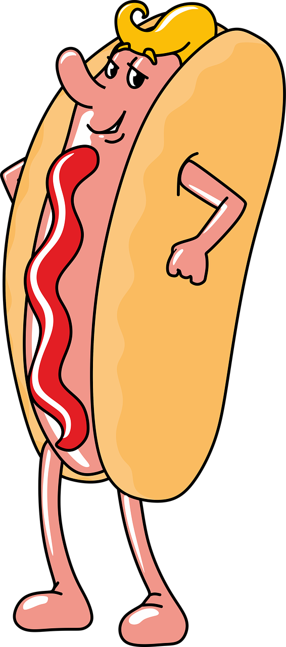 Hot dog,sausage,food,drawing,png - free image from needpix.com