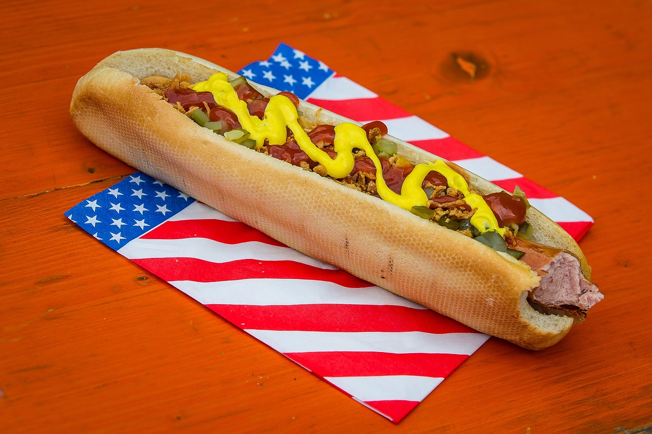 hot dog sausage fast food free photo
