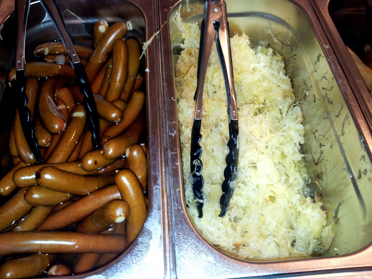 hot dog sausage sauerkraut hot dog free photo