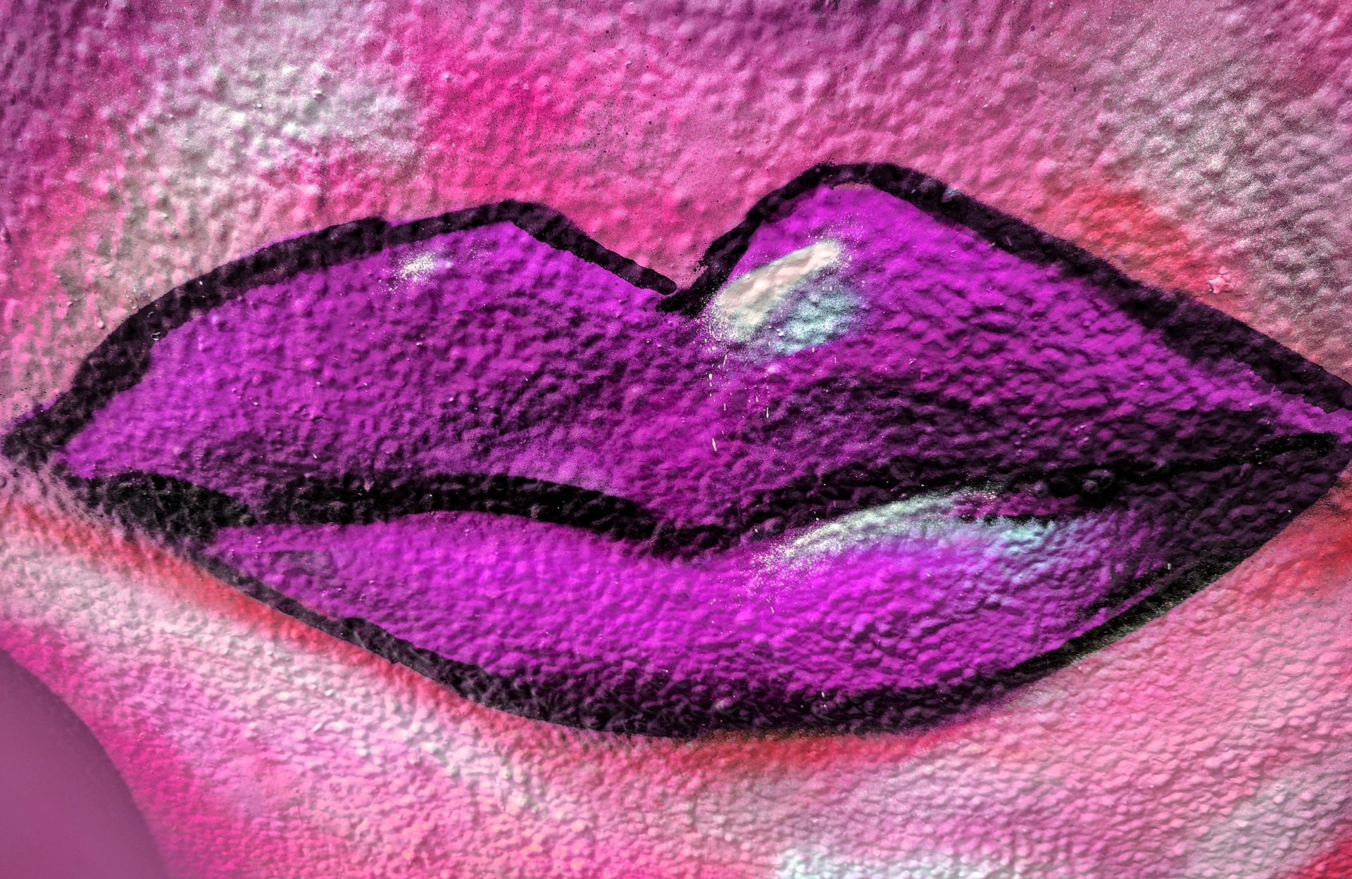 lip lips blue free photo