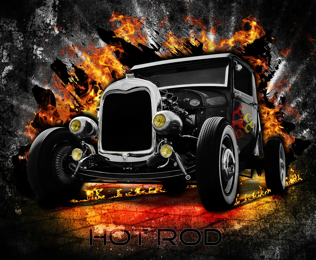 hot rod auto oldtimer free photo