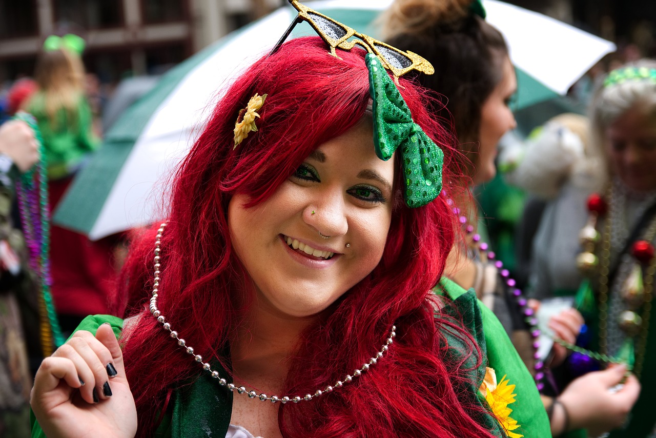 hot springs st paddys day woman free photo