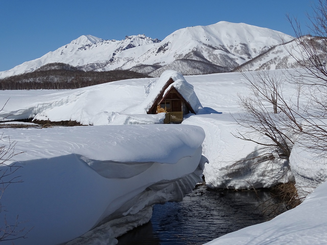 hot springs thermal water creek free photo