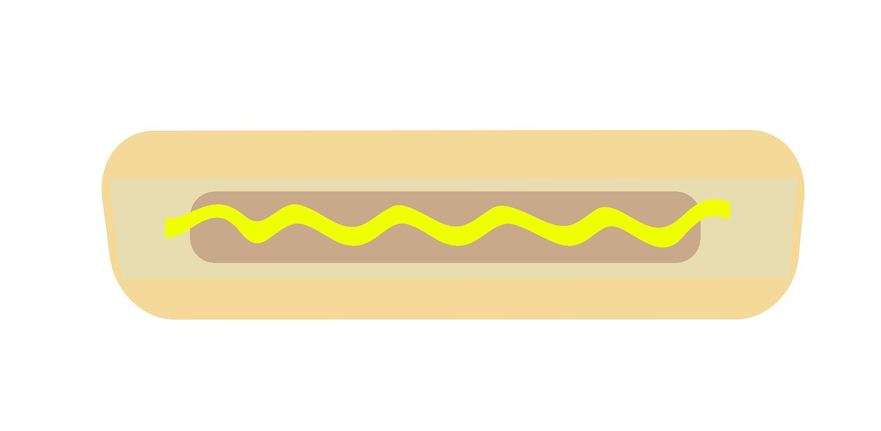 hotdog bun mustard free photo