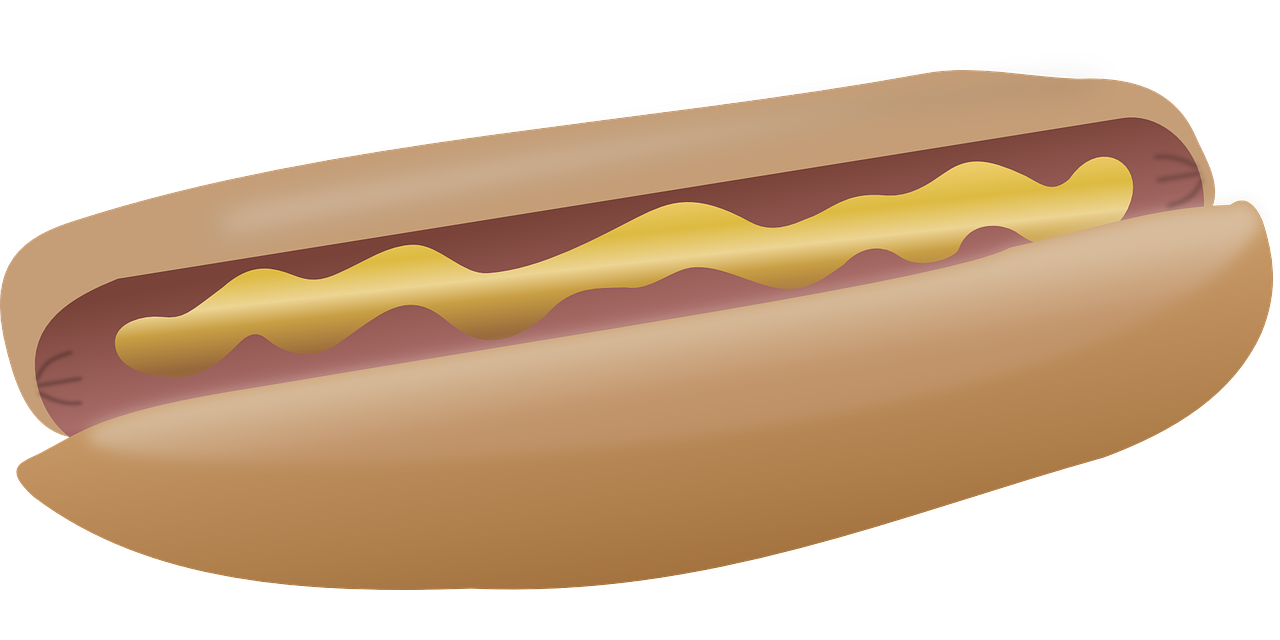 hotdog food mustard free photo