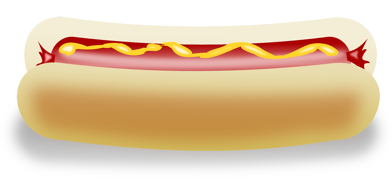 hotdog mustard bread free photo