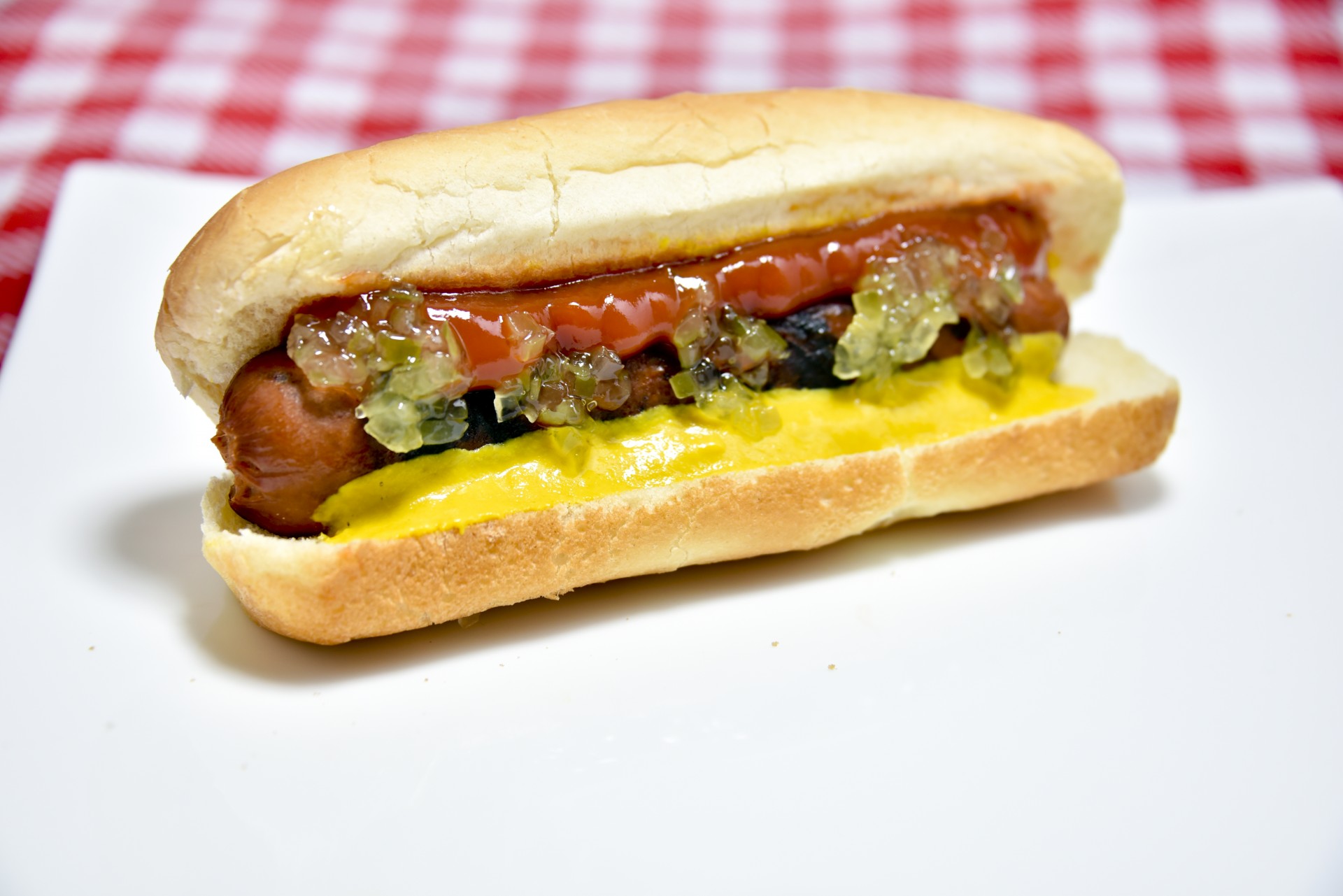 hotdog mustard ketchup free photo