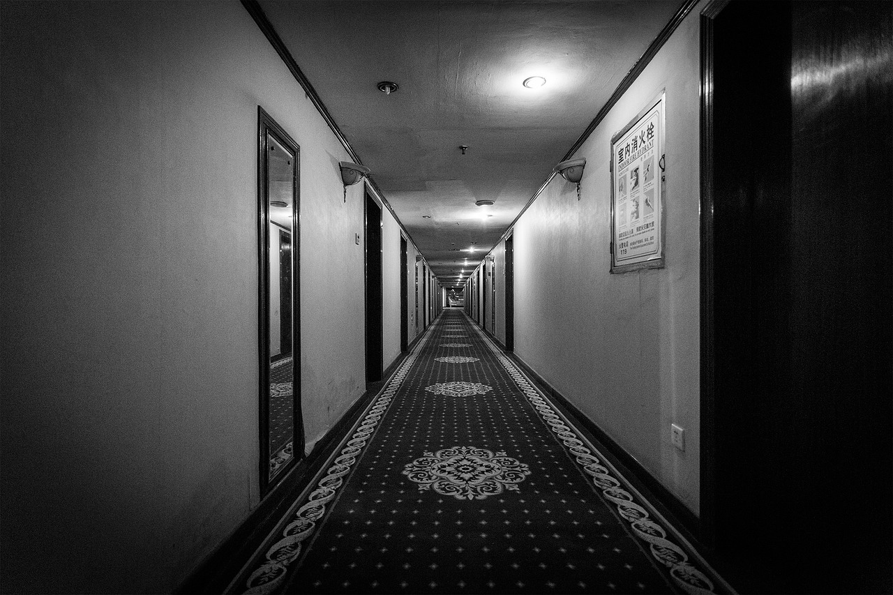 hotel dark interior free photo