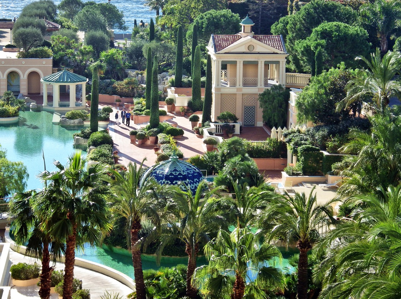 hotel swimming pool monaco free photo