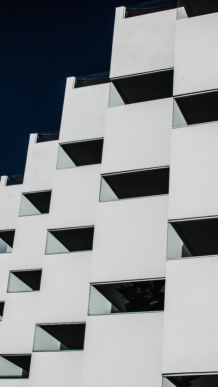 hotel architecture geometry free photo