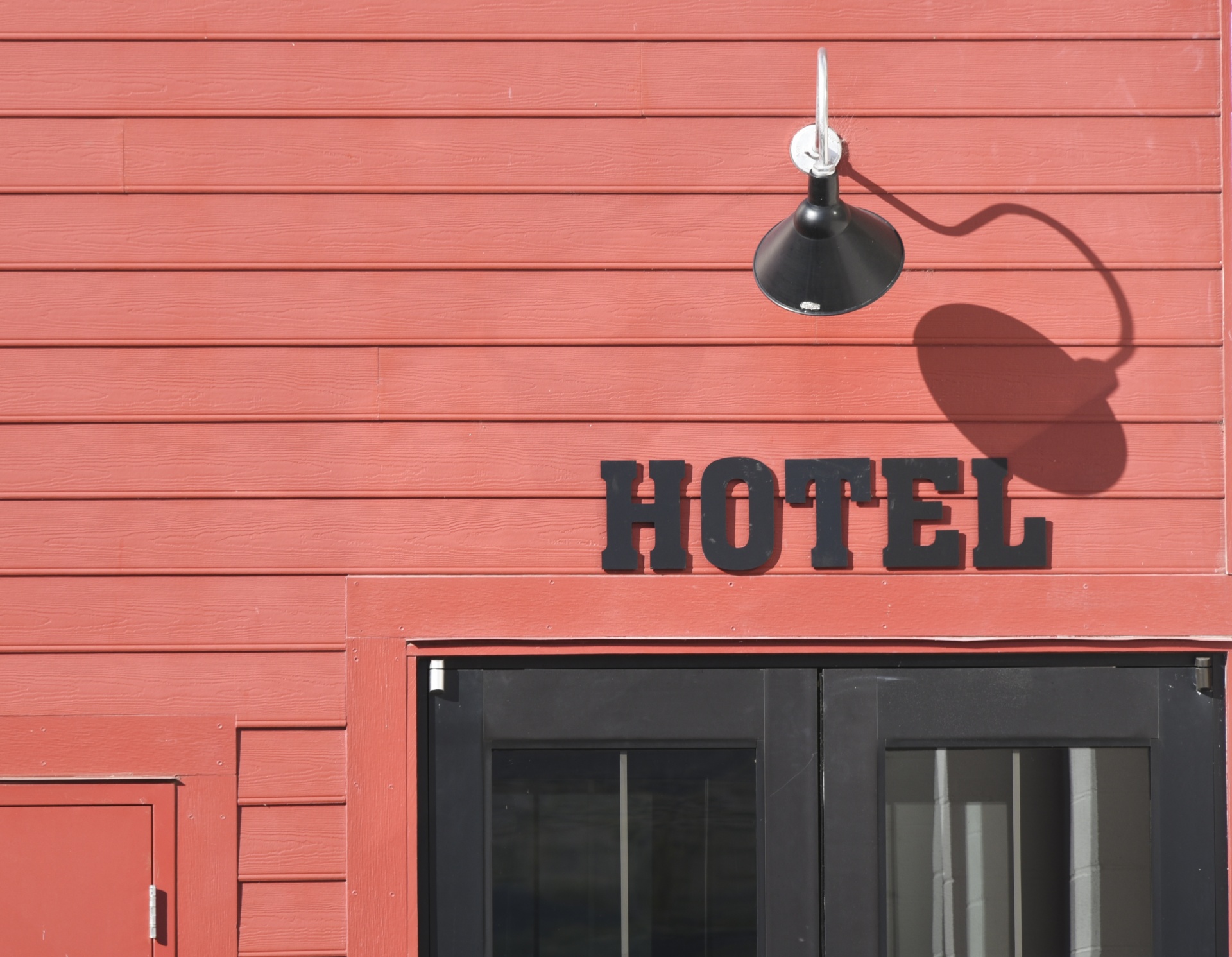 hotel lettering siding free photo