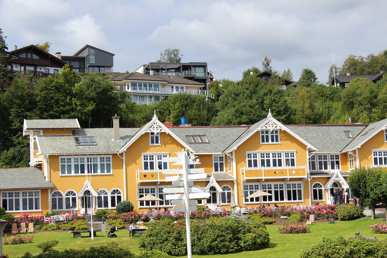 hotel landscape norway free photo